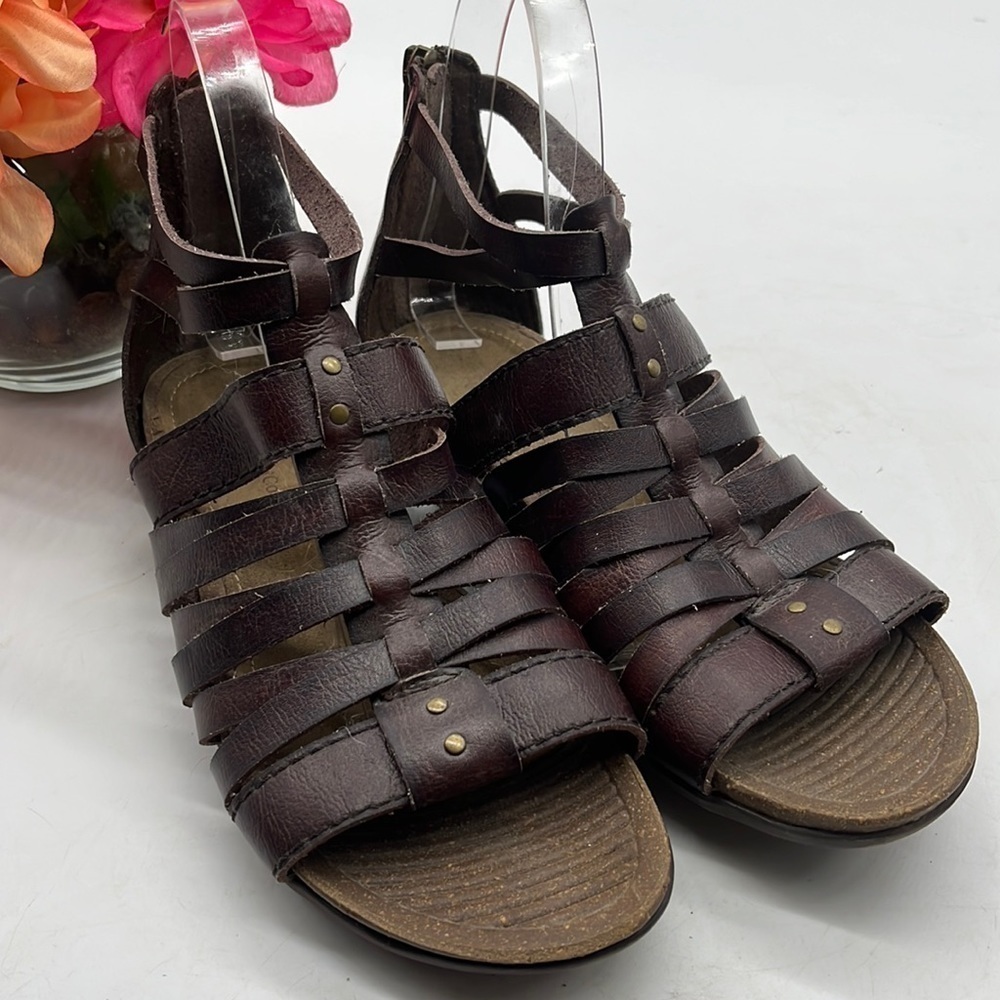 G.H. Bass & Co Dark Brown Gladiator sandal Sz 7.5. MCS0738